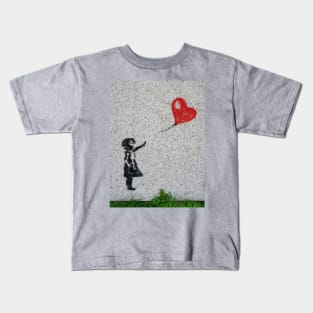 Girl with baloon Kids T-Shirt